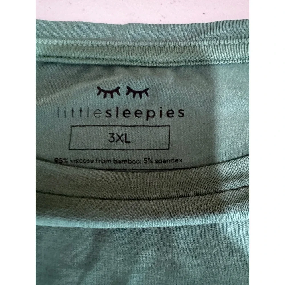 Little Sleepies Emerald Green Bamboo Viscose LongSleeve PajamaTop Womens 3XL NWT